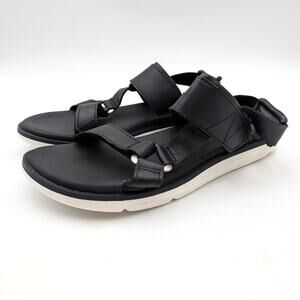 Teva Madera Slingback Flat Sandals Open Toe Women's Black Size US9.5 EU40.5